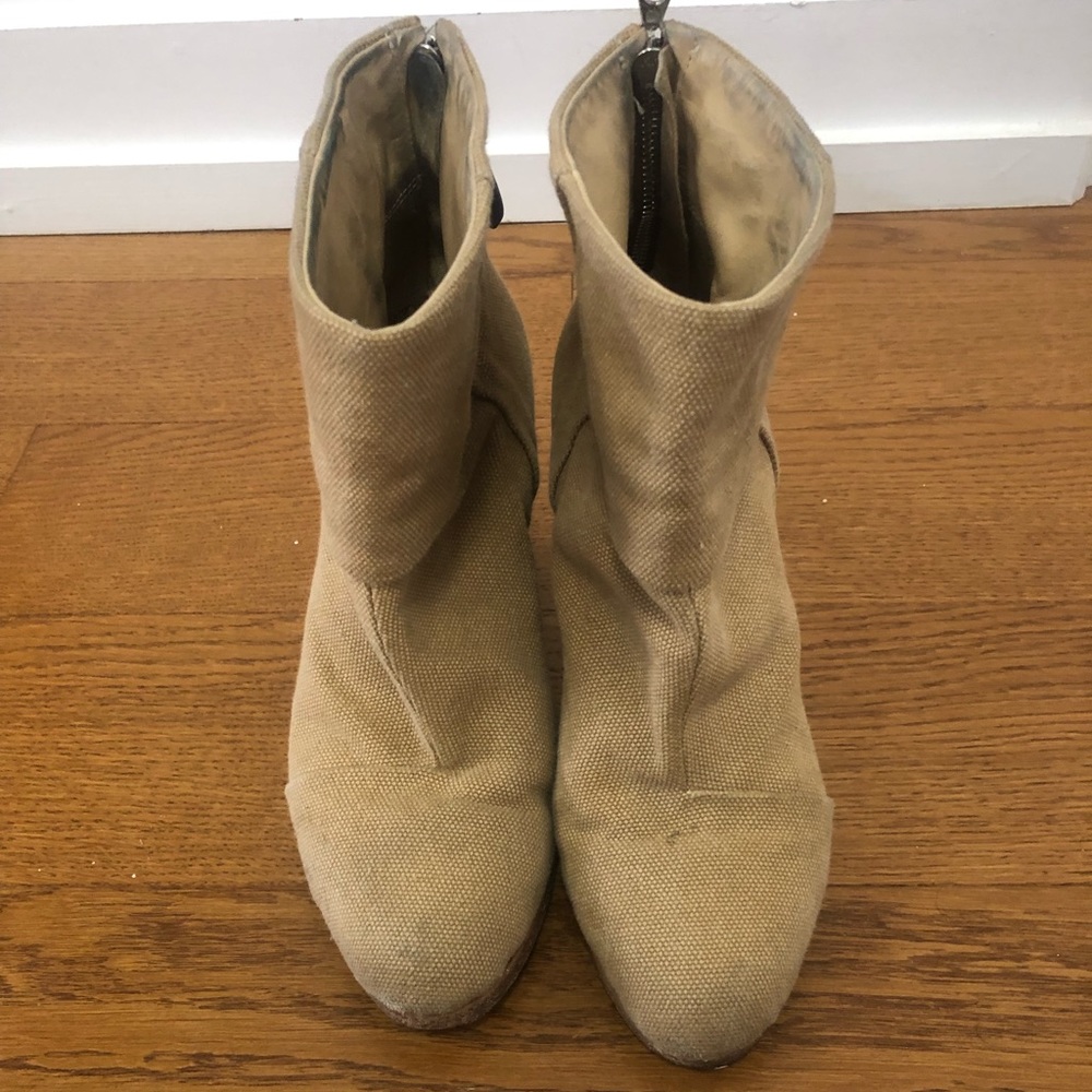 Rag & Bone Newbury Bootie In Tan Canvas - image 1